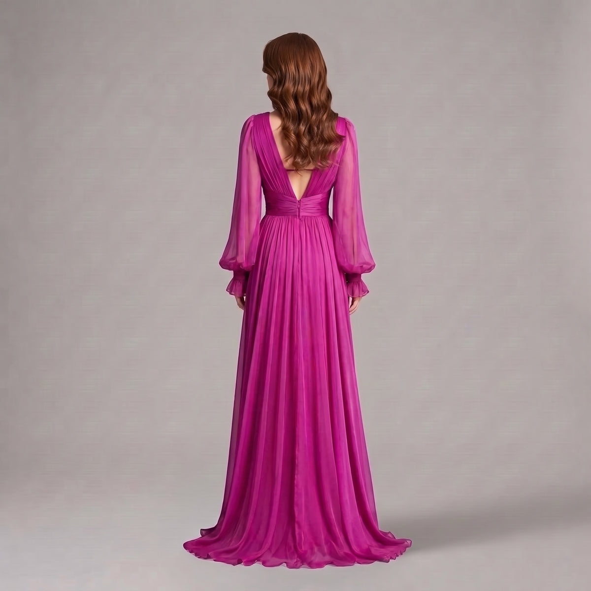 Eliana | Vestido de noche de gasa clásico