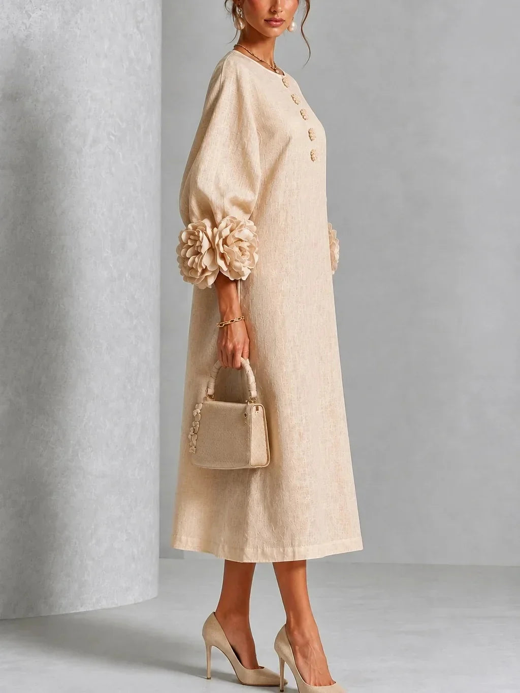 ROSA | VESTIDO FLORAL MIDI