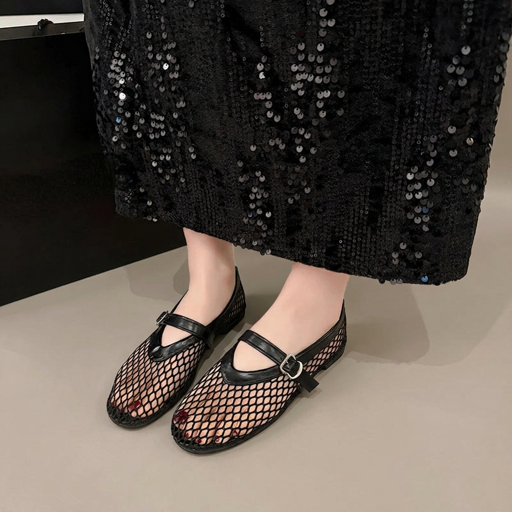 Manoletinas mesh amelia