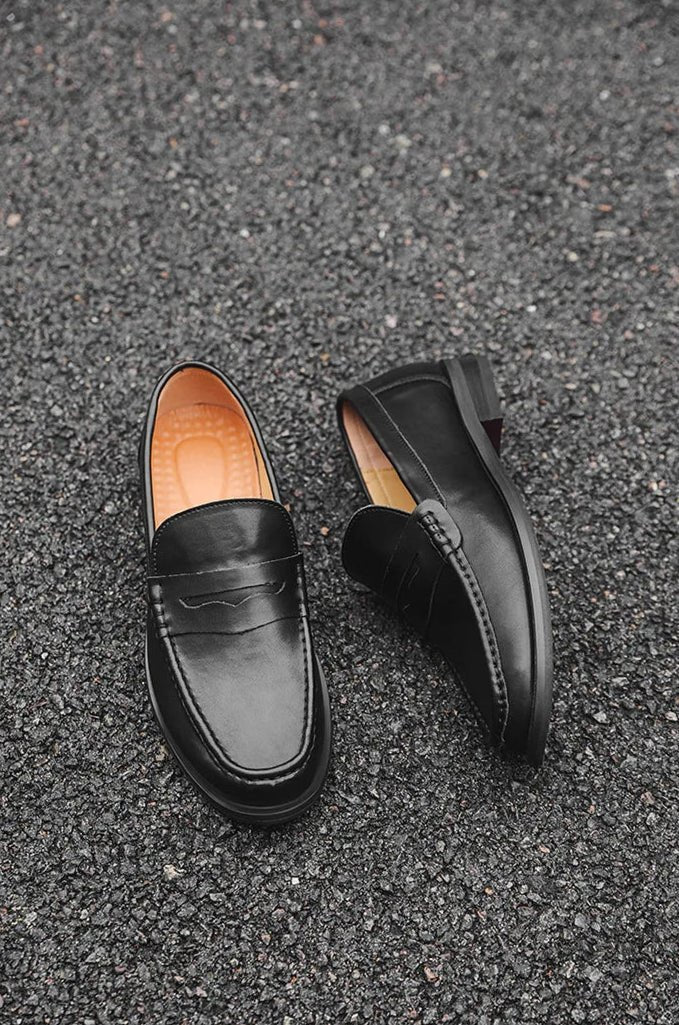 MOCASINES CASUALES SIN CORDONES DE CUERO PU