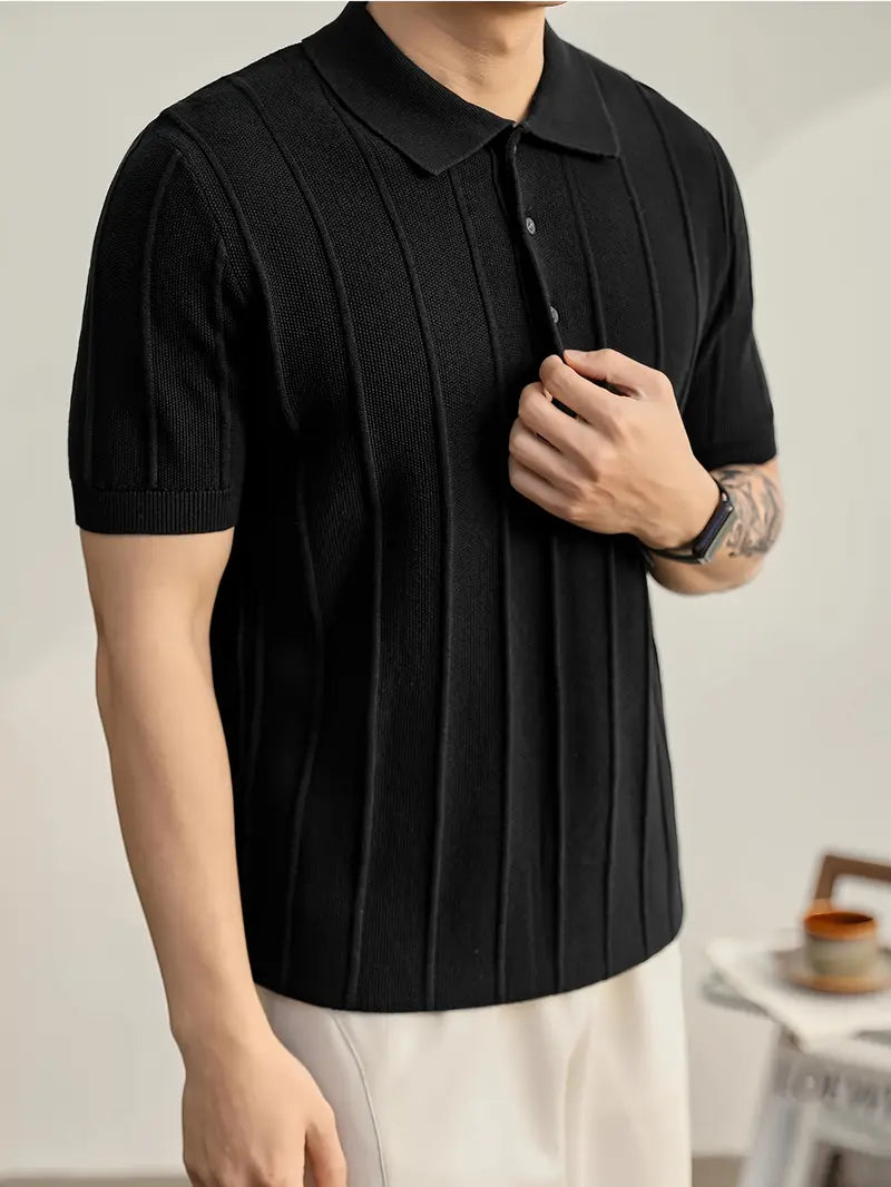 POLO DE PUNTO TEXTURIZADO LEO