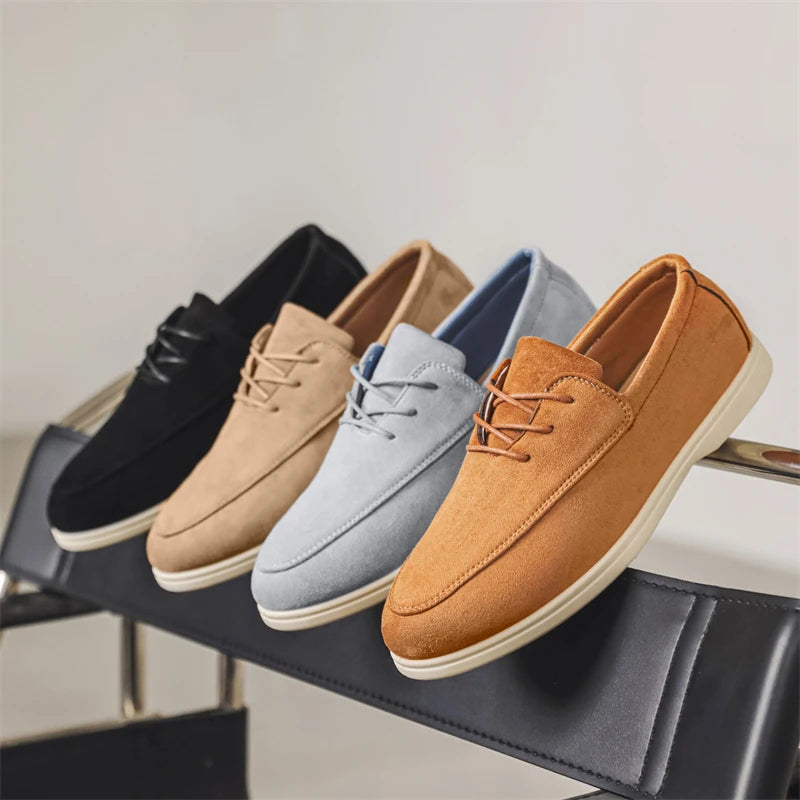 MOCASÍN DE ANTE CON CORDONES CLAUDIO