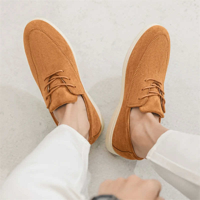 MOCASÍN DE ANTE CON CORDONES CLAUDIO