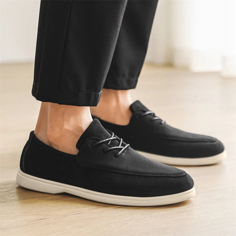 MOCASÍN DE ANTE CON CORDONES CLAUDIO