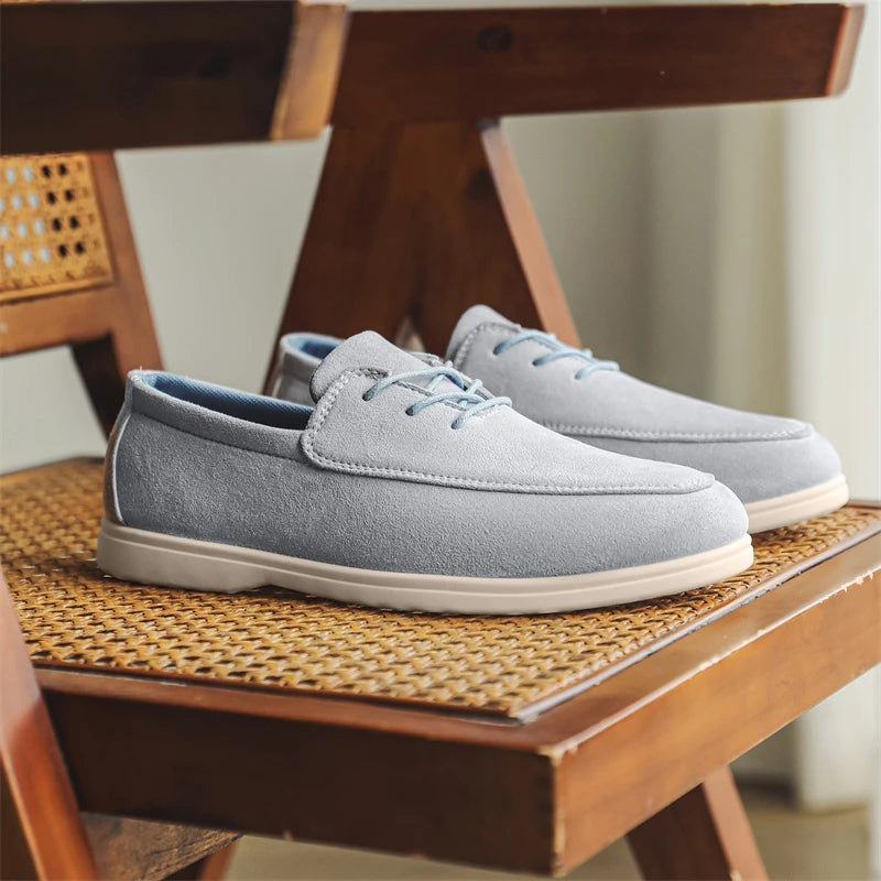MOCASÍN DE ANTE CON CORDONES CLAUDIO