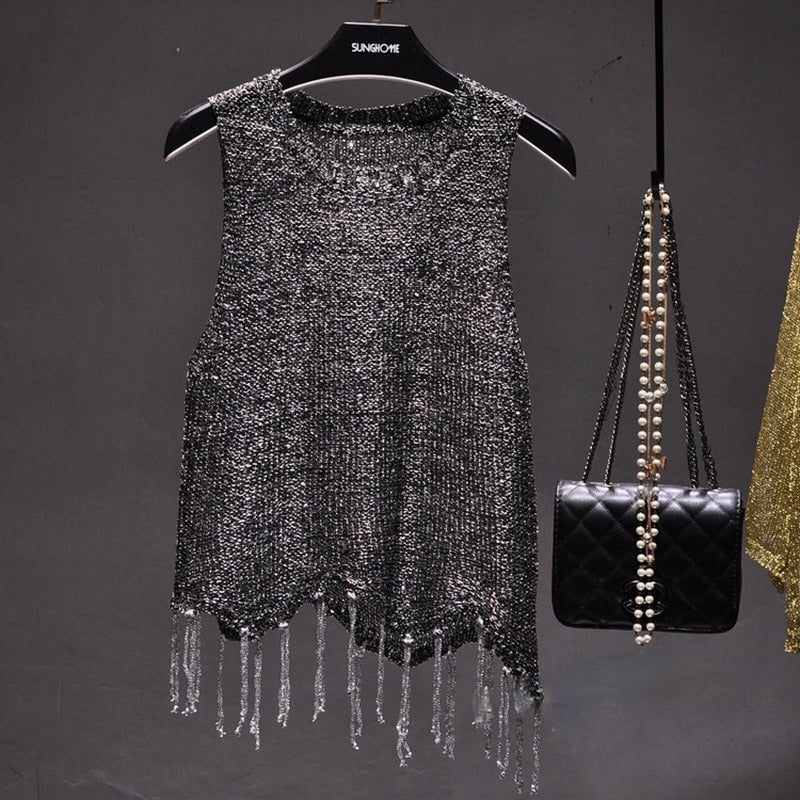 TOP DE LENTEJUELAS BRILLANTE