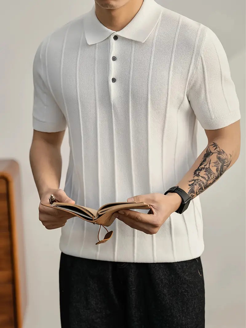 POLO DE PUNTO TEXTURIZADO LEO