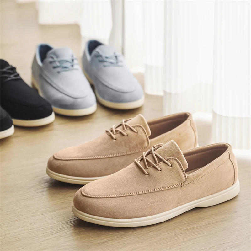 MOCASÍN DE ANTE CON CORDONES CLAUDIO