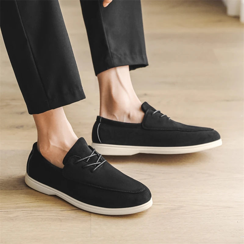 MOCASÍN DE ANTE CON CORDONES CLAUDIO