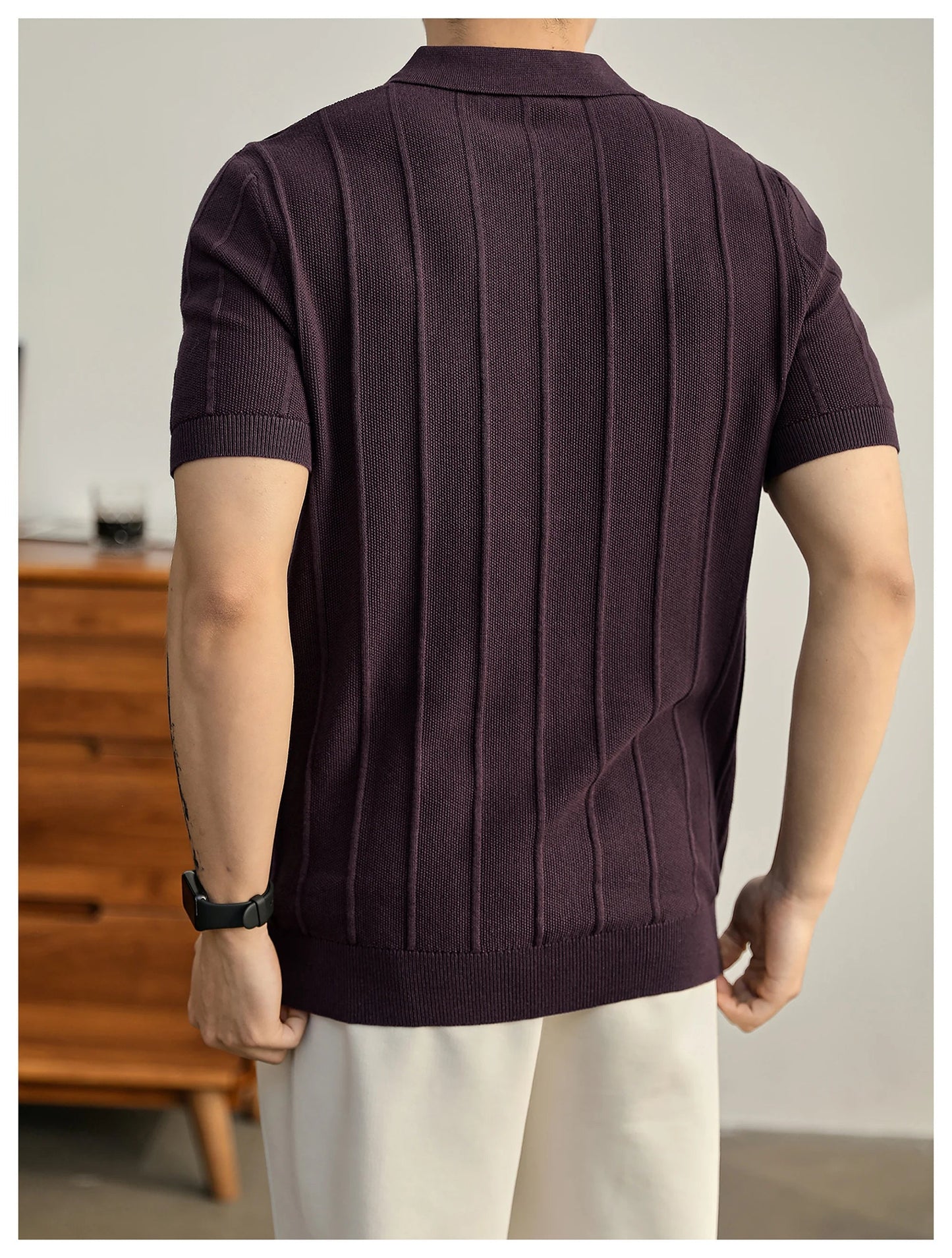 POLO DE PUNTO TEXTURIZADO LEO