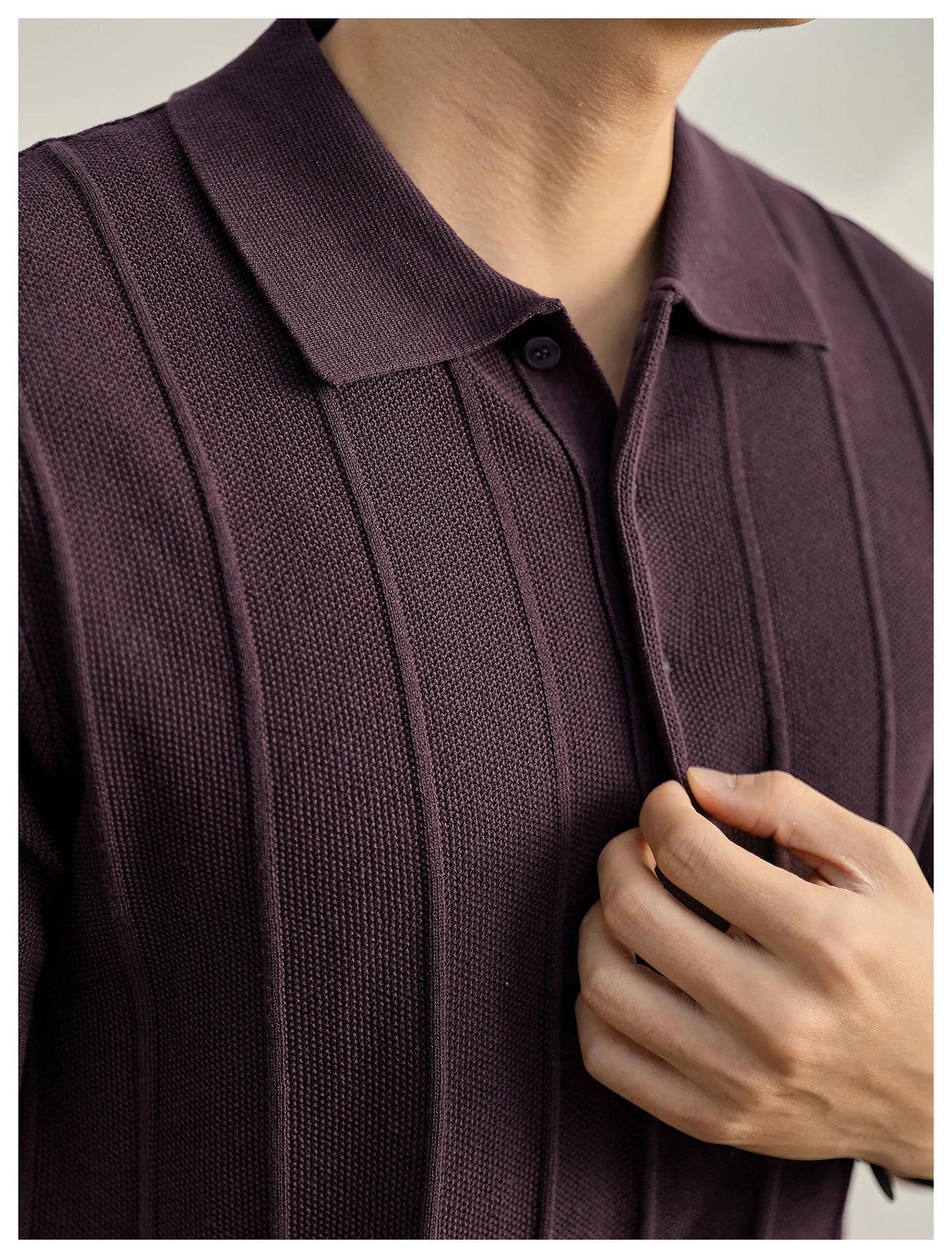 POLO DE PUNTO TEXTURIZADO LEO