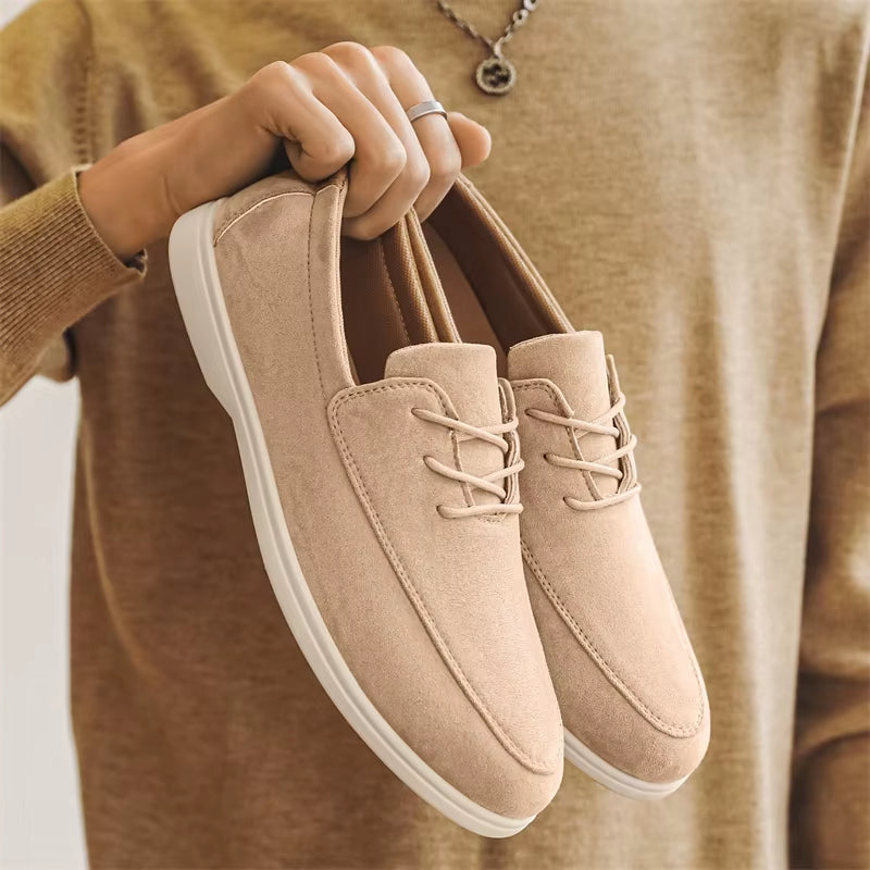 MOCASÍN DE ANTE CON CORDONES CLAUDIO