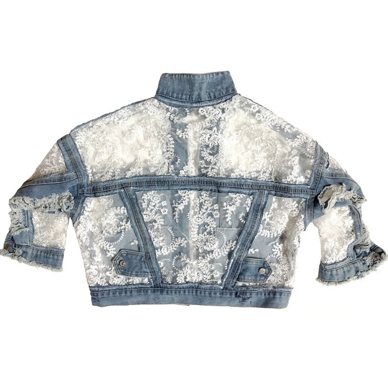 CHAQUETA VAQUERA DE BORDES DESHILACHADOS
