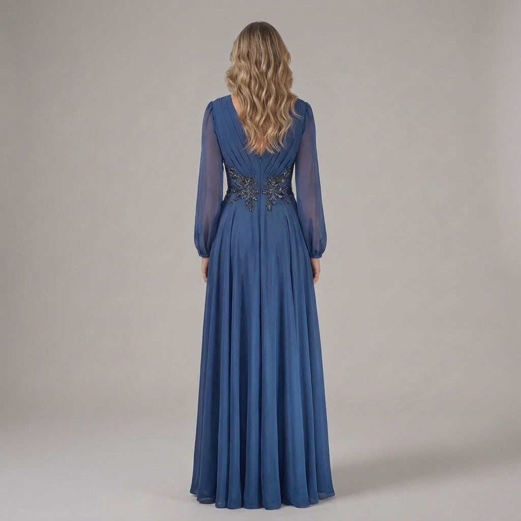 Dália | Vestido con escote en V para madrina