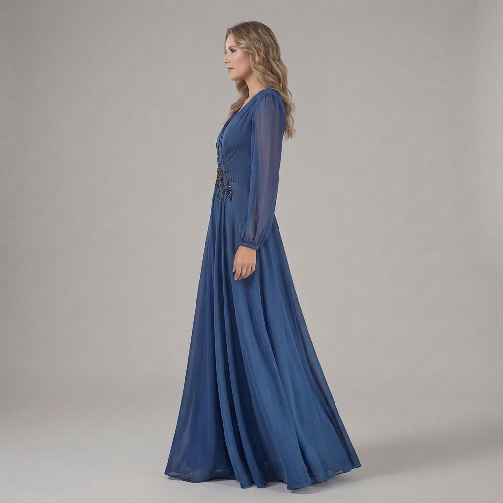 Dália | Vestido con escote en V para madrina