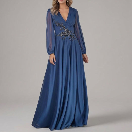 Dália | Vestido con escote en V para madrina