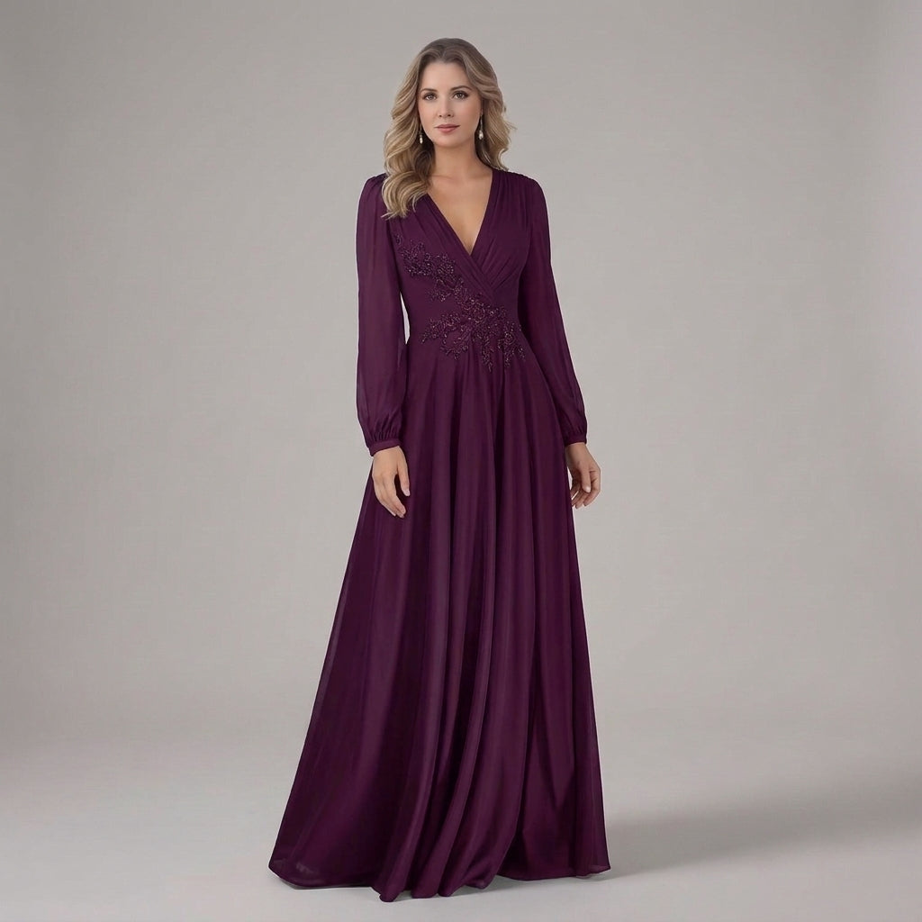 Dália | Vestido con escote en V para madrina