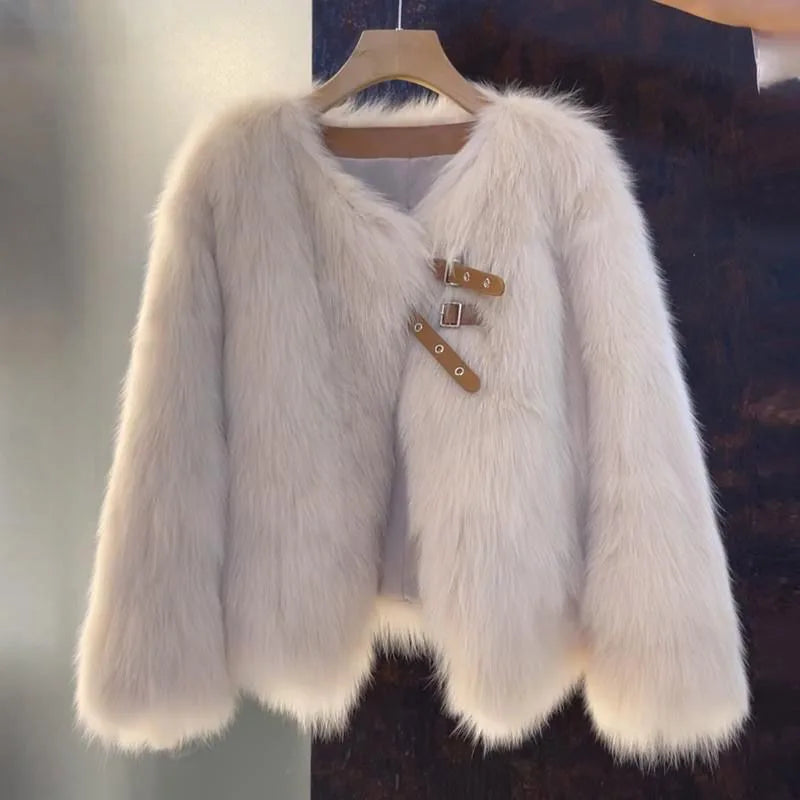 CHAQUETA DE PELO ESPONJOSO