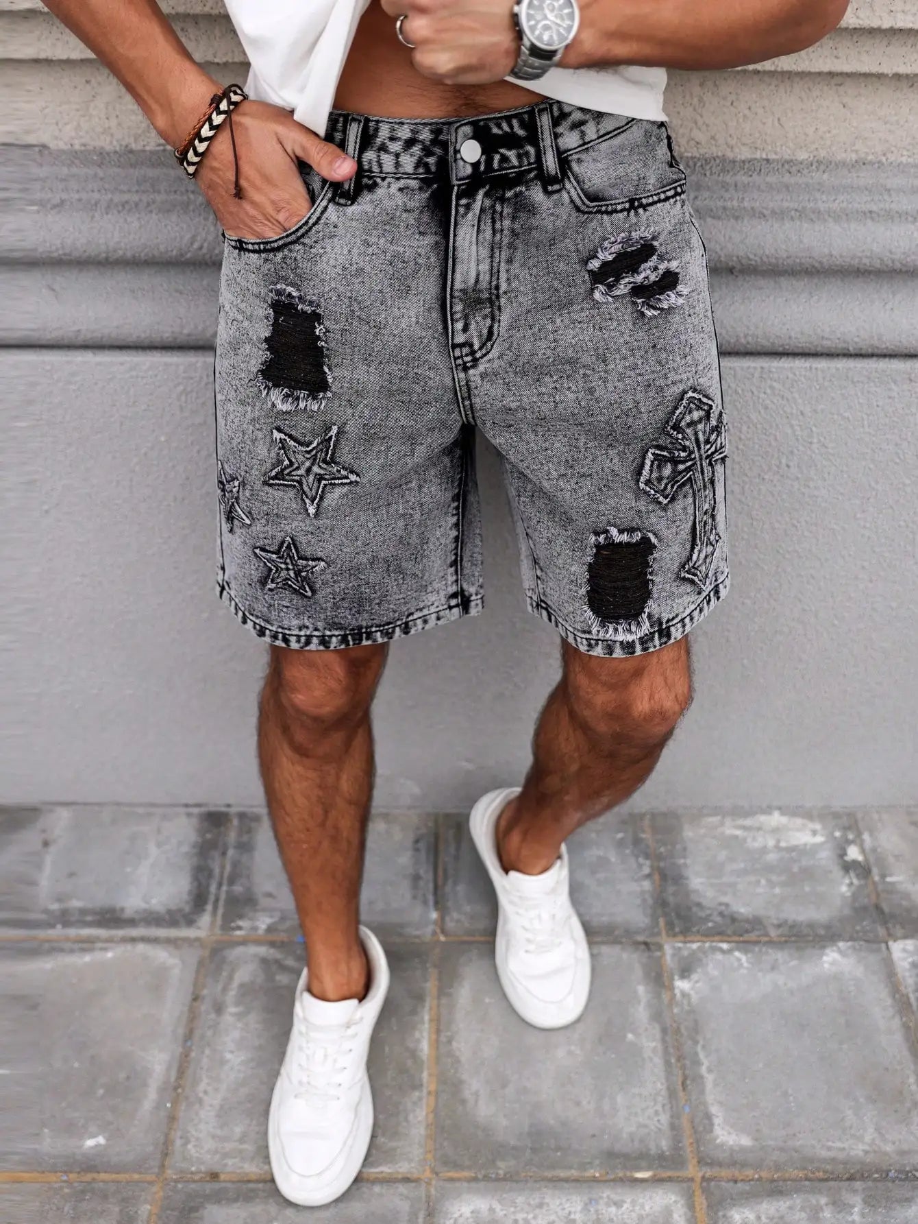 PANTALONES CORTOS VAQUEROS LAVADO OSCURO WYATT