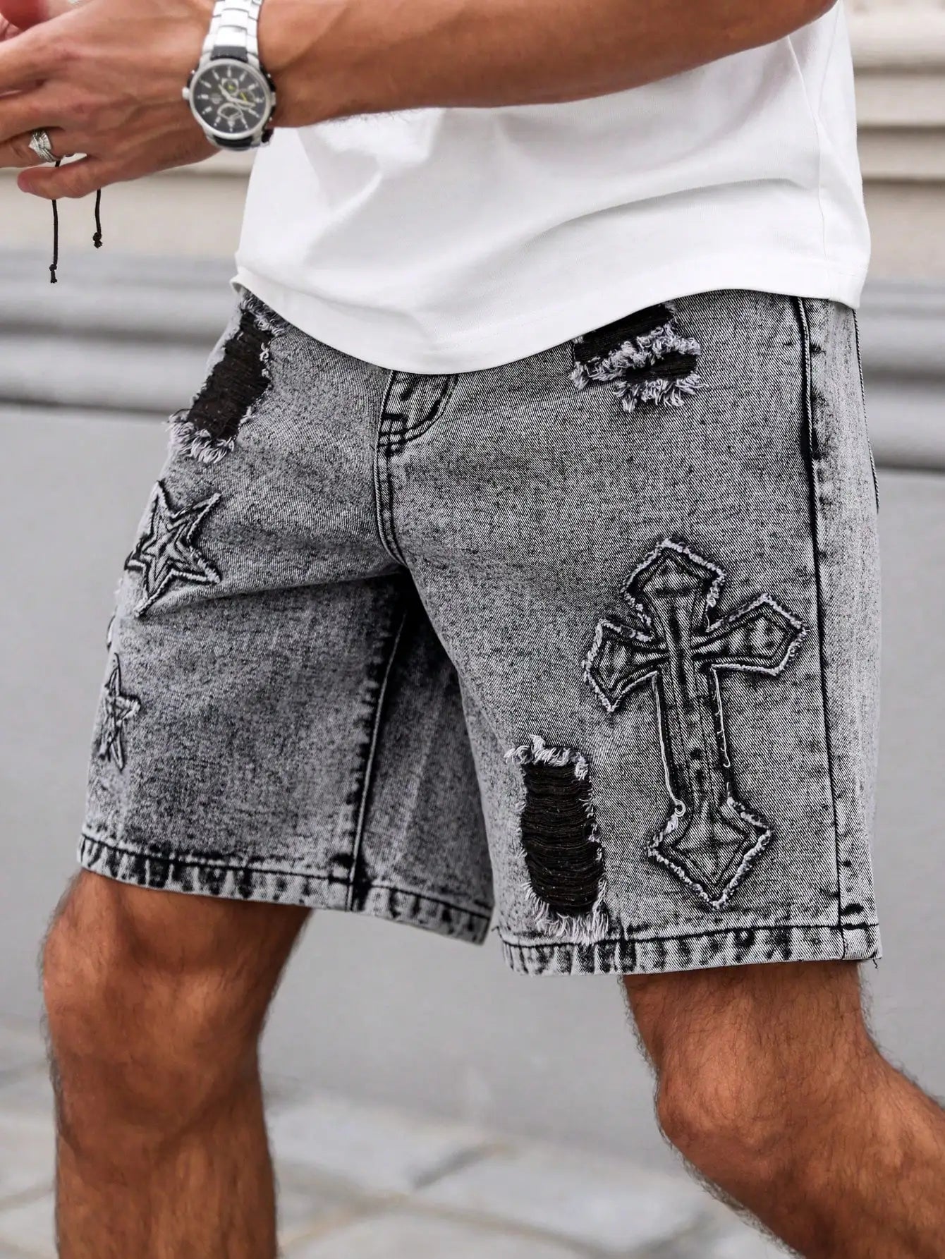 PANTALONES CORTOS VAQUEROS LAVADO OSCURO WYATT
