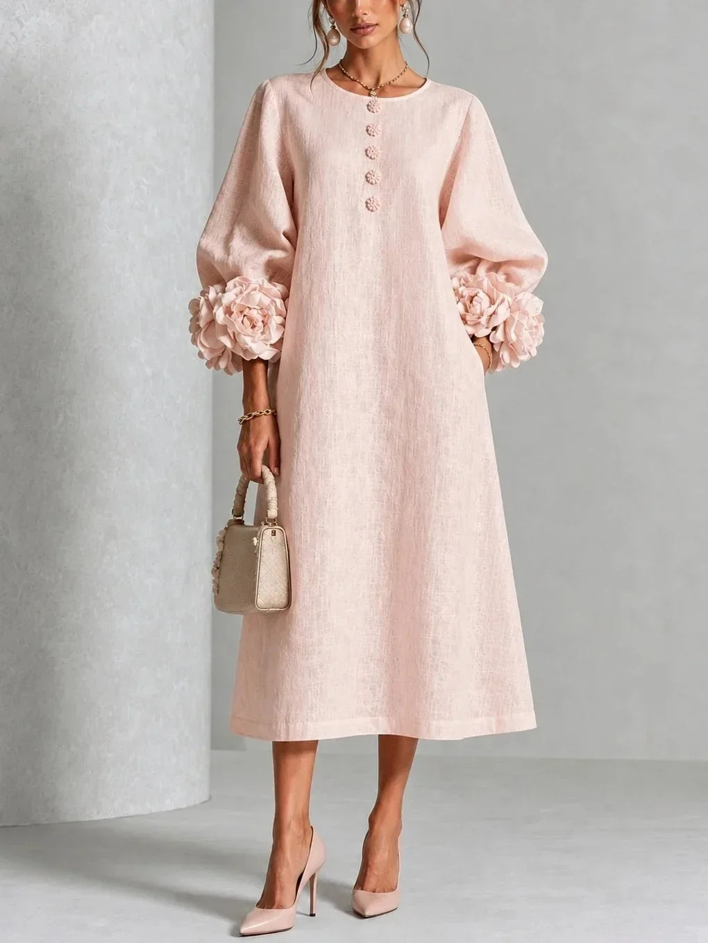 ROSA | VESTIDO FLORAL MIDI