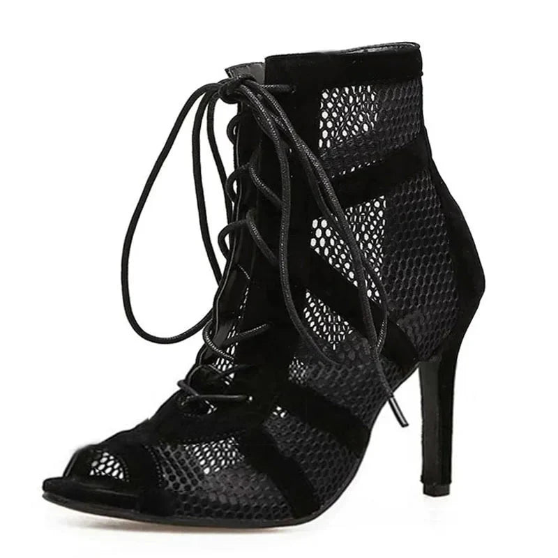 Valentina Lace-Up Heels
