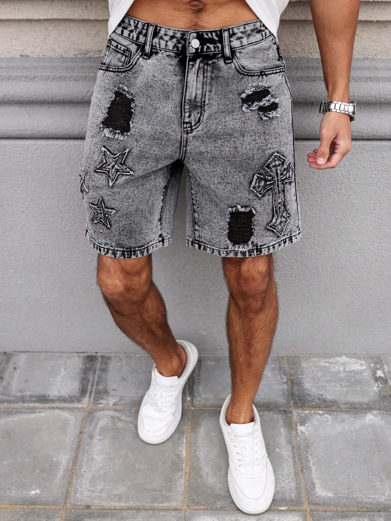 PANTALONES CORTOS VAQUEROS LAVADO OSCURO WYATT