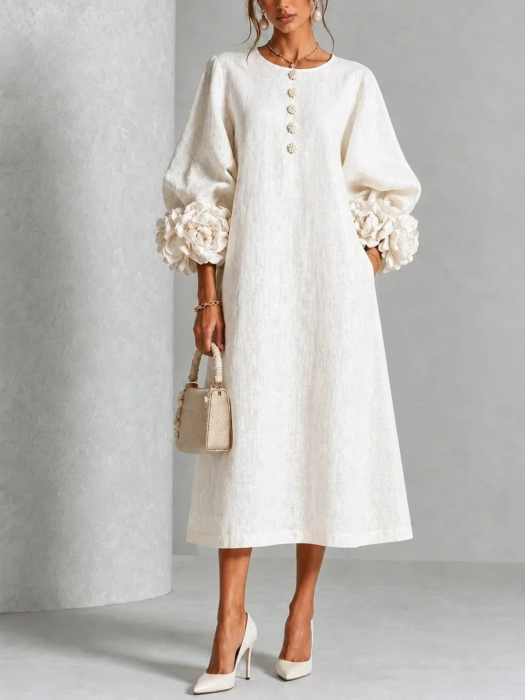 ROSA | VESTIDO FLORAL MIDI