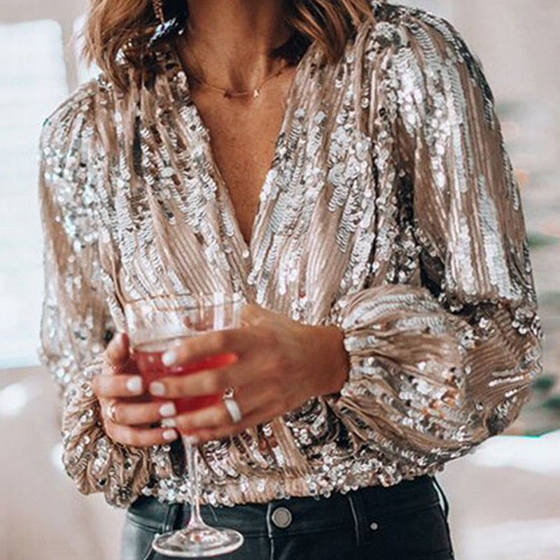 BLUSA DE LENTEJUELAS