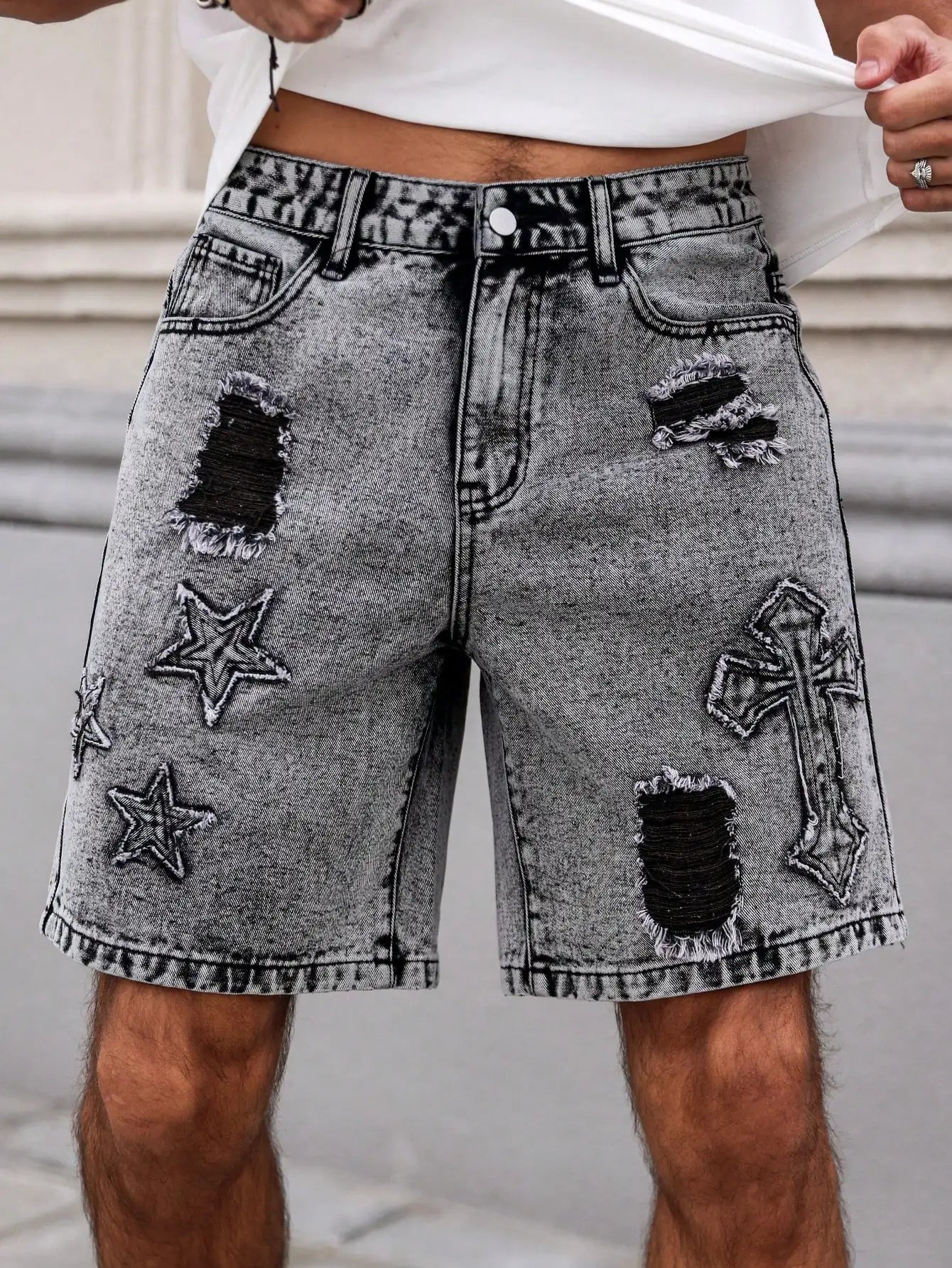 PANTALONES CORTOS VAQUEROS LAVADO OSCURO WYATT