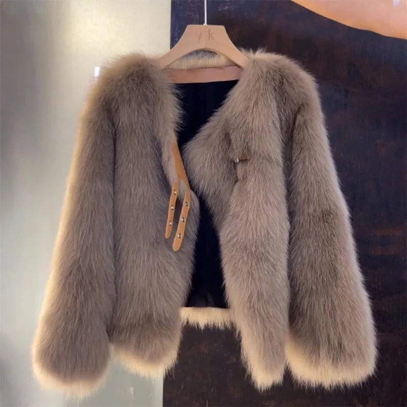 CHAQUETA DE PELO ESPONJOSO