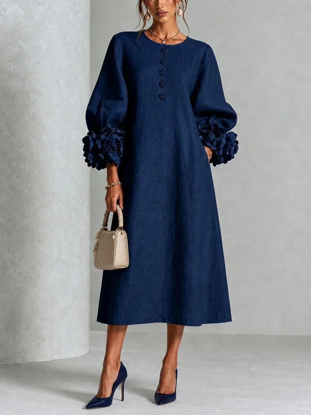ROSA | VESTIDO FLORAL MIDI