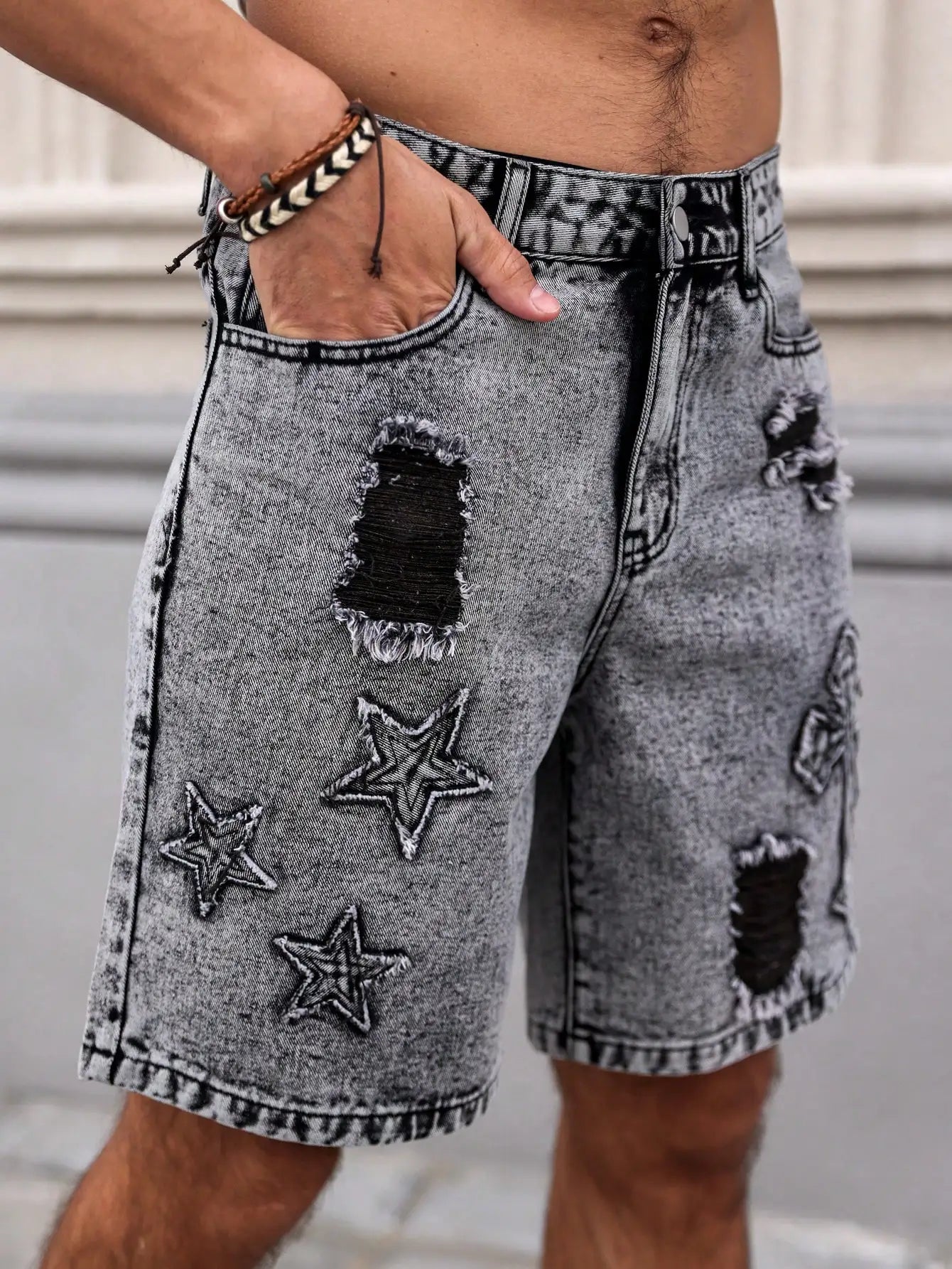 PANTALONES CORTOS VAQUEROS LAVADO OSCURO WYATT
