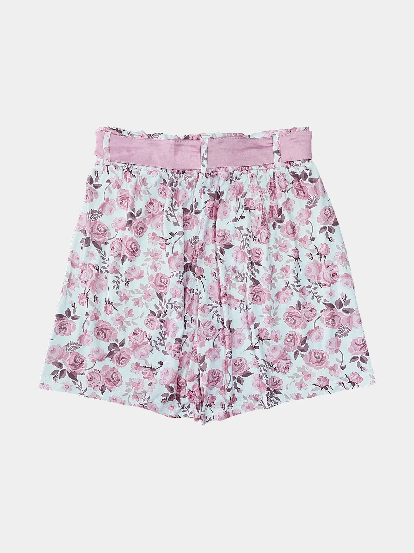 Women’s Floral Lace-Up Shorts