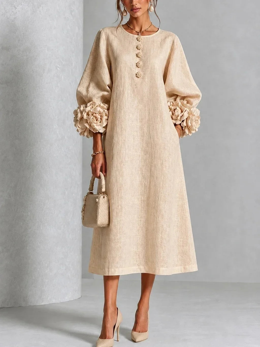 ROSA | VESTIDO FLORAL MIDI