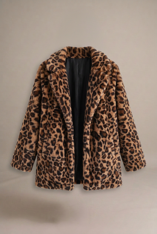 Abrigo de leopardo de lujo