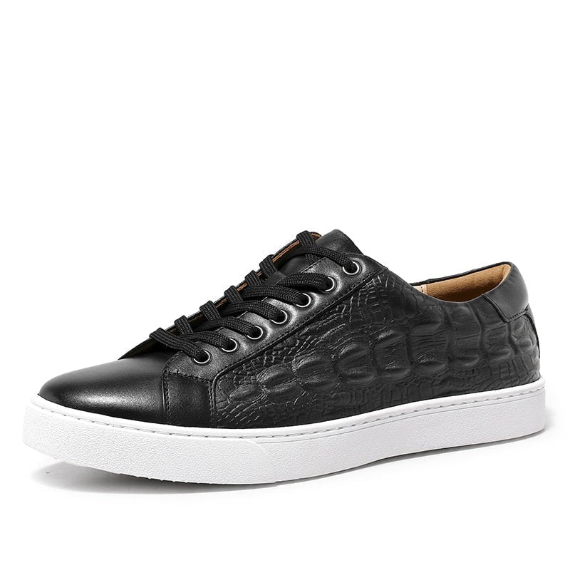 ZAPATOS DE CUERO GENUINO NEGRO CLAUDIO