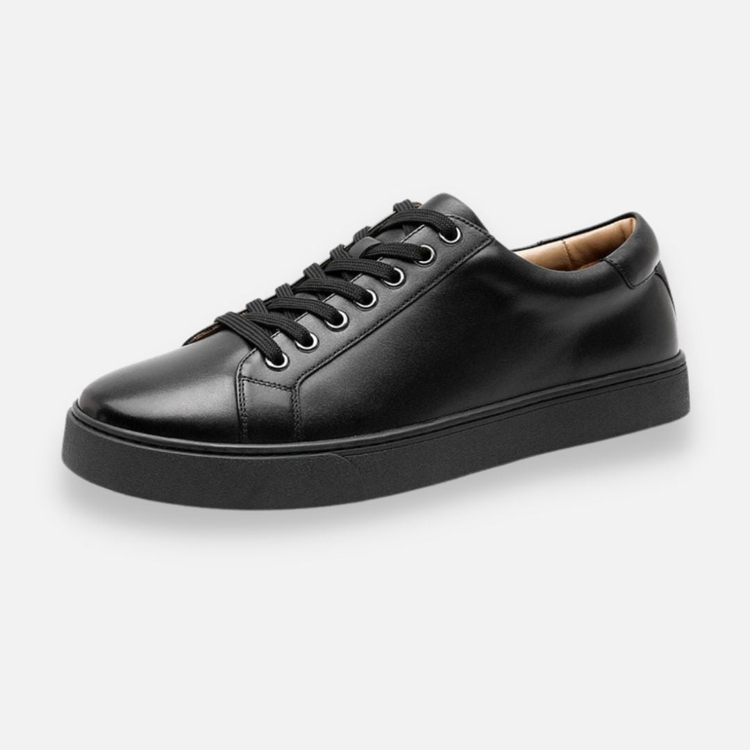 ZAPATOS DE CUERO GENUINO NEGRO CLAUDIO