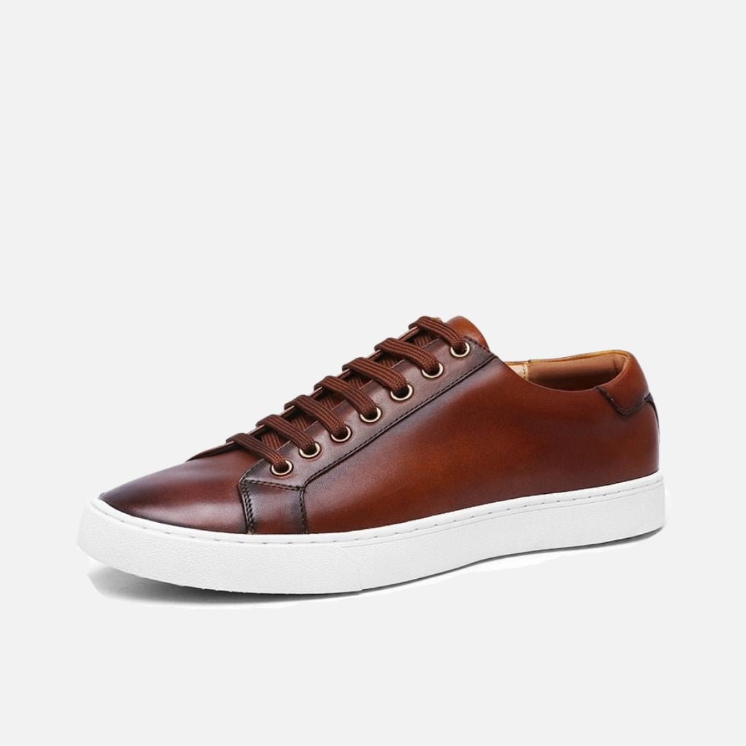 ZAPATOS DE CUERO GENUINO MARRÓN CLAUDIO