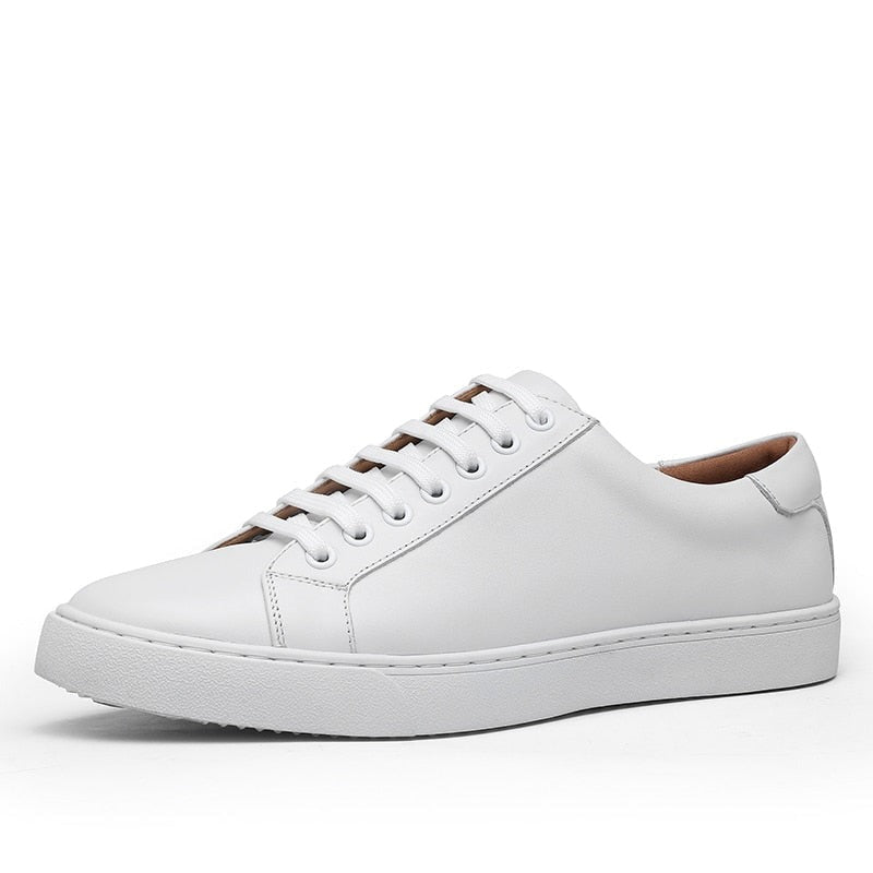ZAPATOS DE CUERO GENUINO BLANCO CLAUDIO