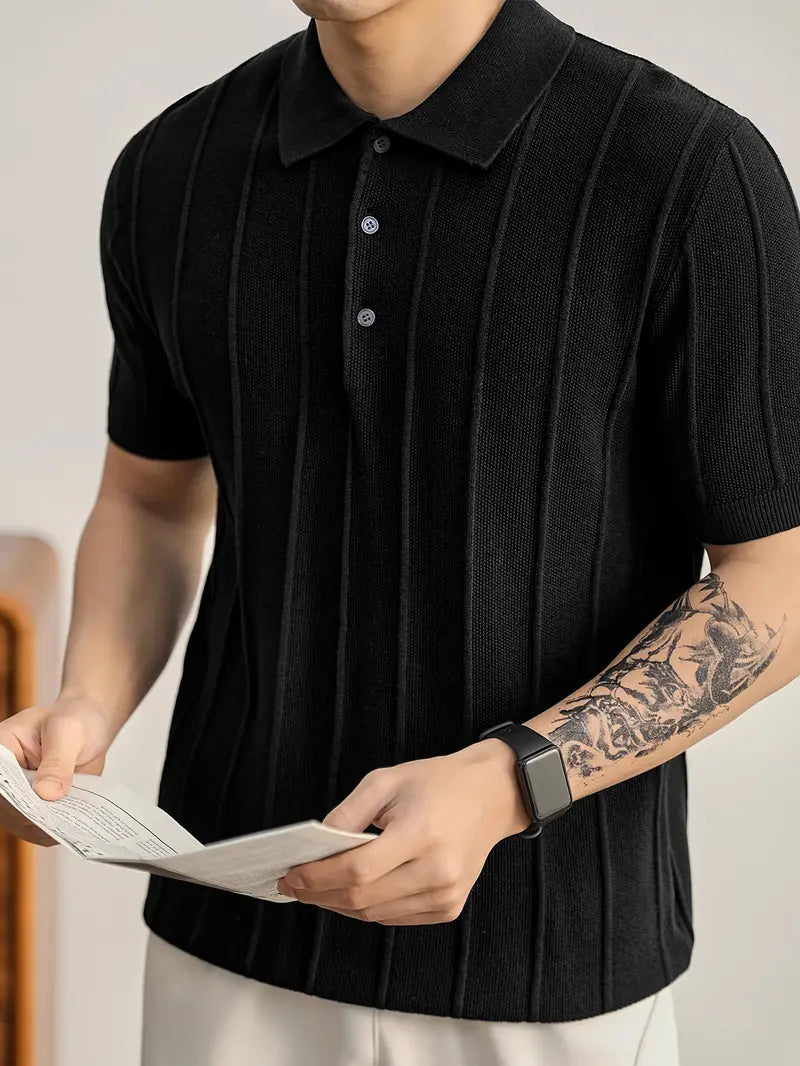 POLO DE PUNTO TEXTURIZADO LEO