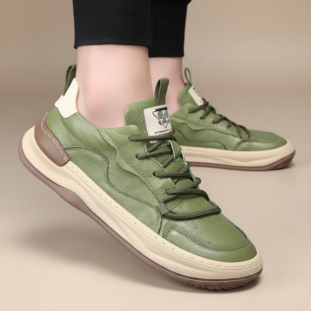 ZAPATILLAS DE CUERO ENZO