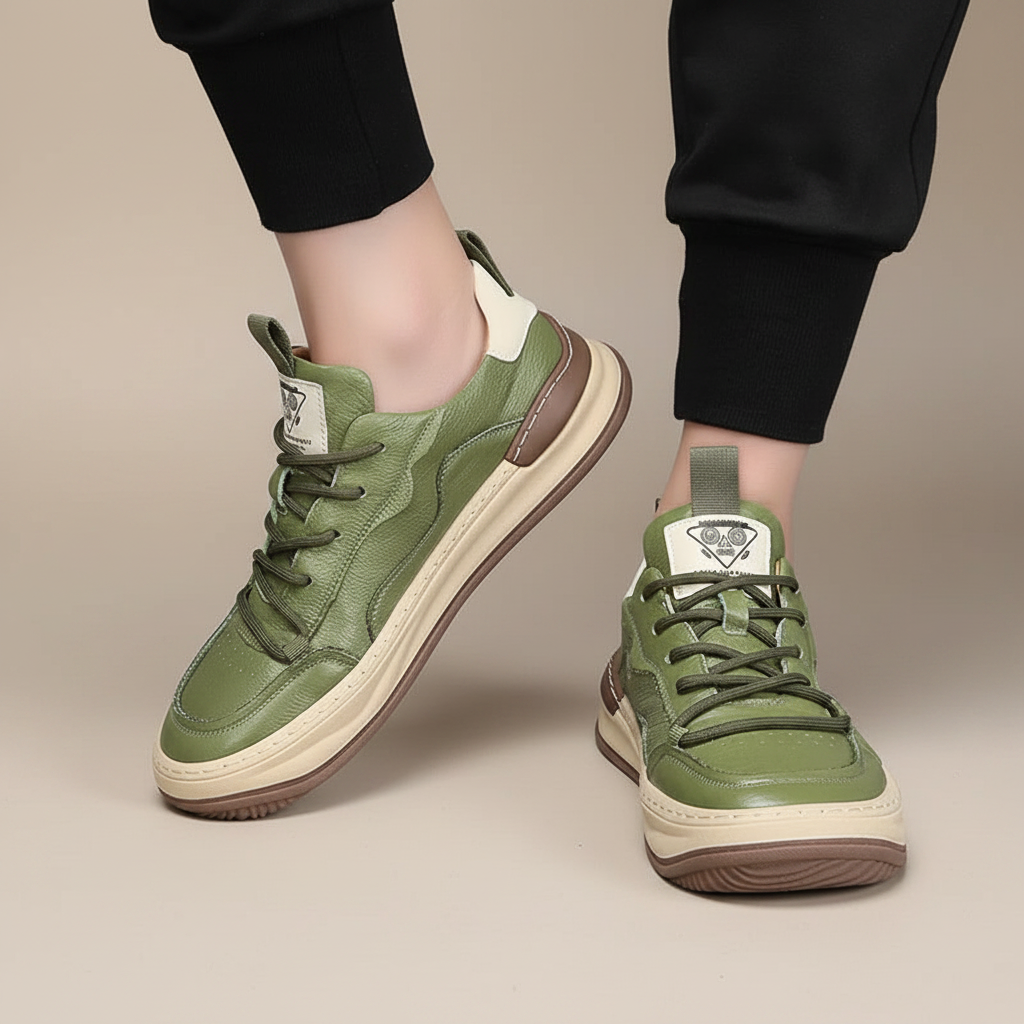 ZAPATILLAS DE CUERO ENZO