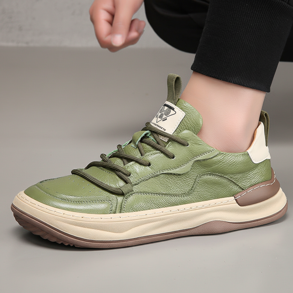 ZAPATILLAS DE CUERO ENZO