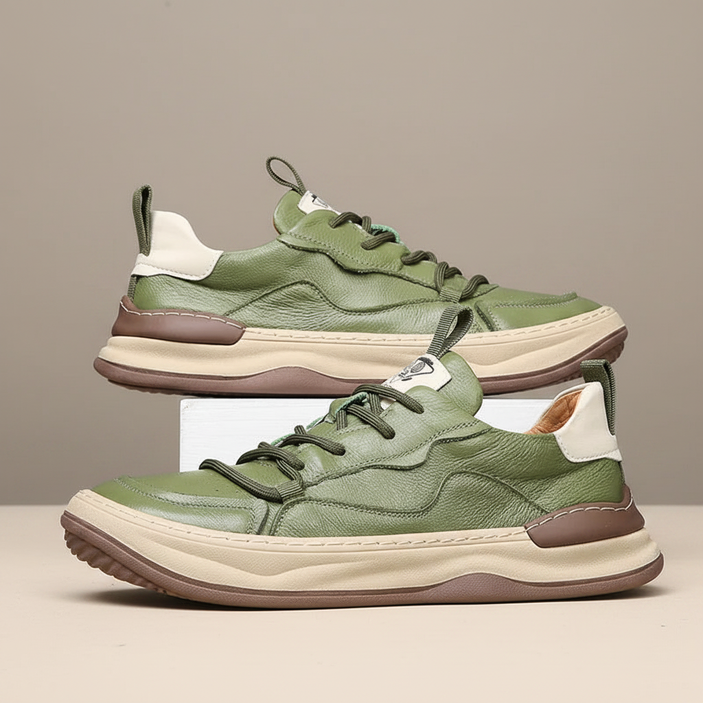 ZAPATILLAS DE CUERO ENZO