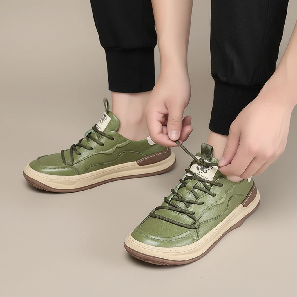 ZAPATILLAS DE CUERO ENZO