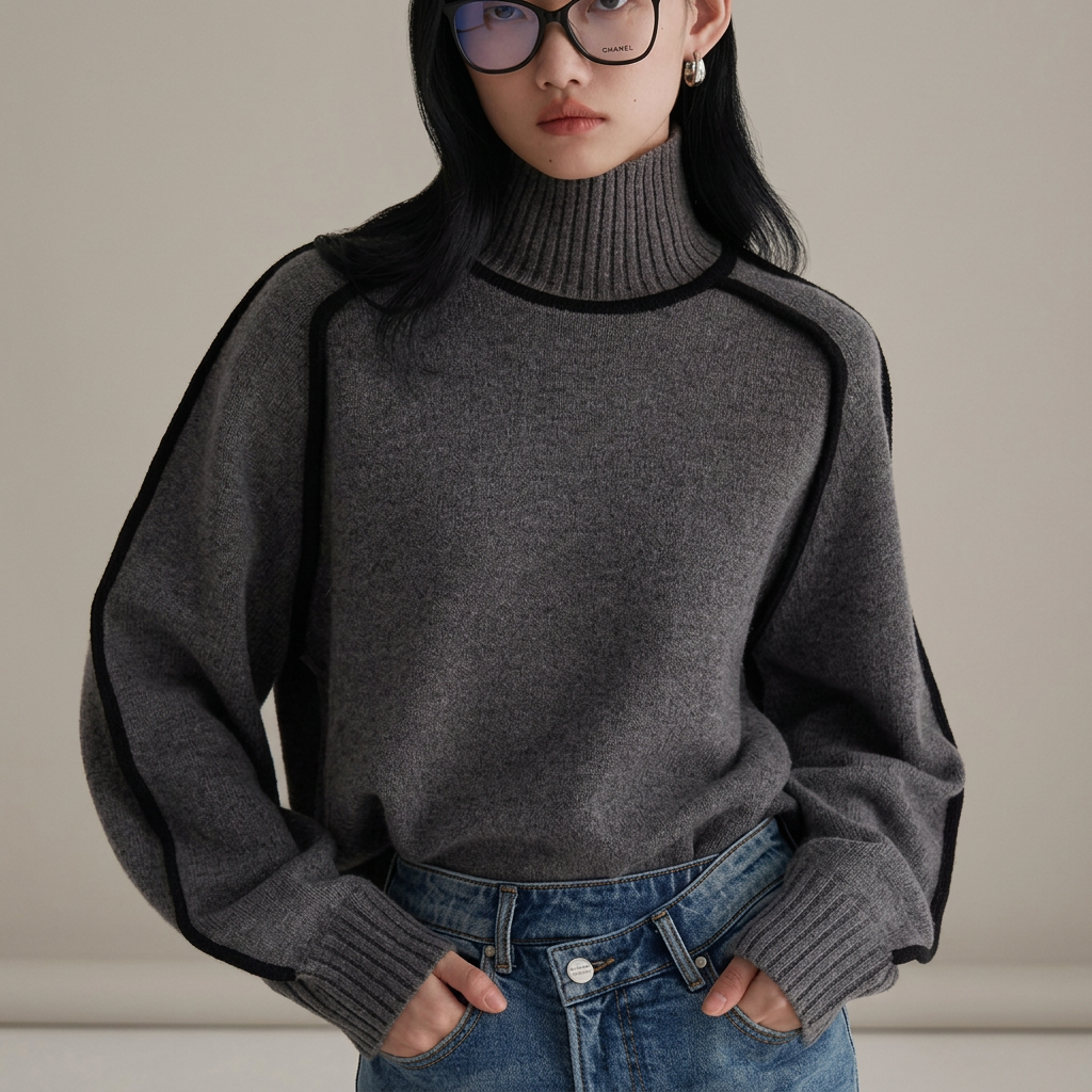 Pullover de cuello alto lara