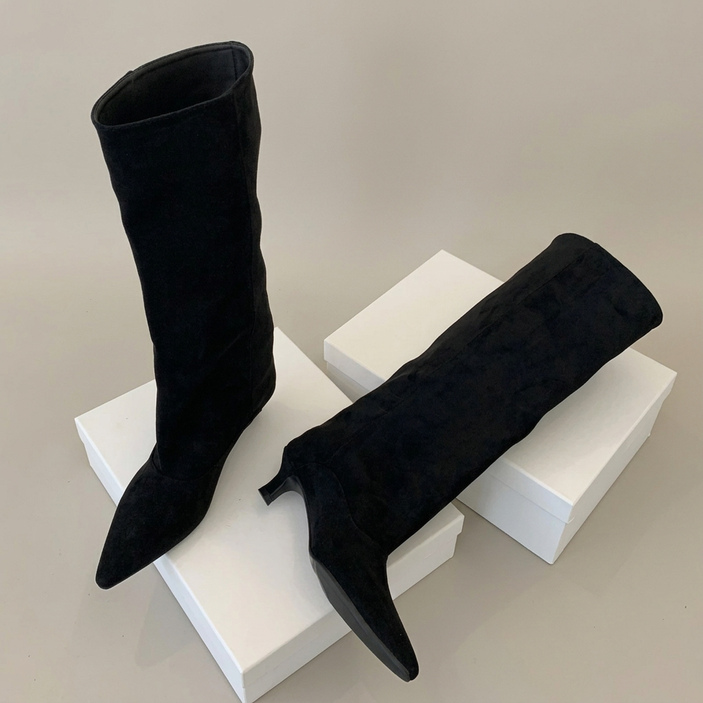Botas altas de punta vivienne