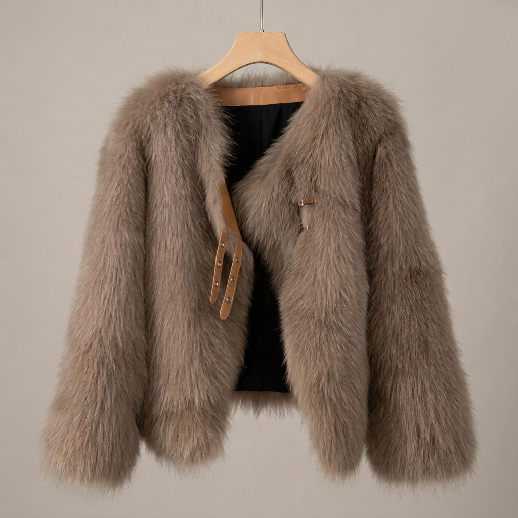 Chaqueta de pelo esponjoso