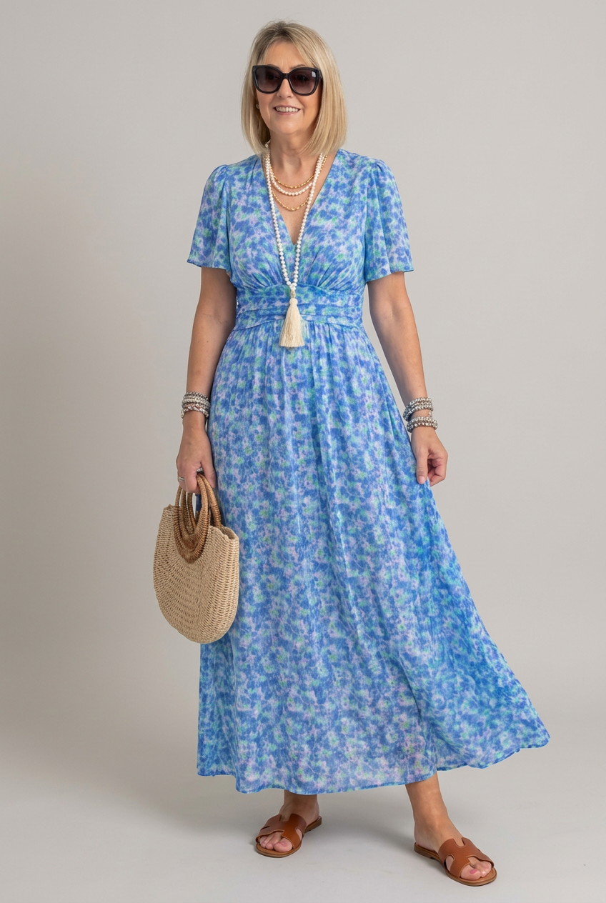 Elina | Vestido largo floral